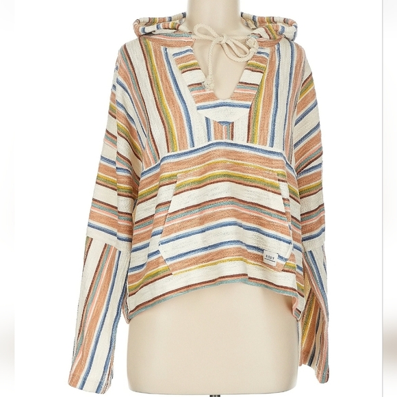 Roxy Tops - 💥Sale💥NWOT Roxy Colorful Knit Hooded Sweater